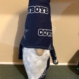 Cowboys Themed Gnome with White Beard